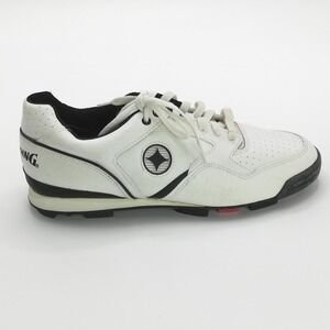 Vtg Spalding Shoes Mens Baseball Cleats Elit Star White 17520 Low Top Sneaker 12